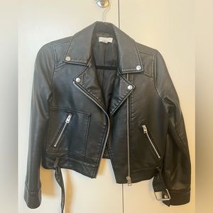 Black leather jacket, Topshop